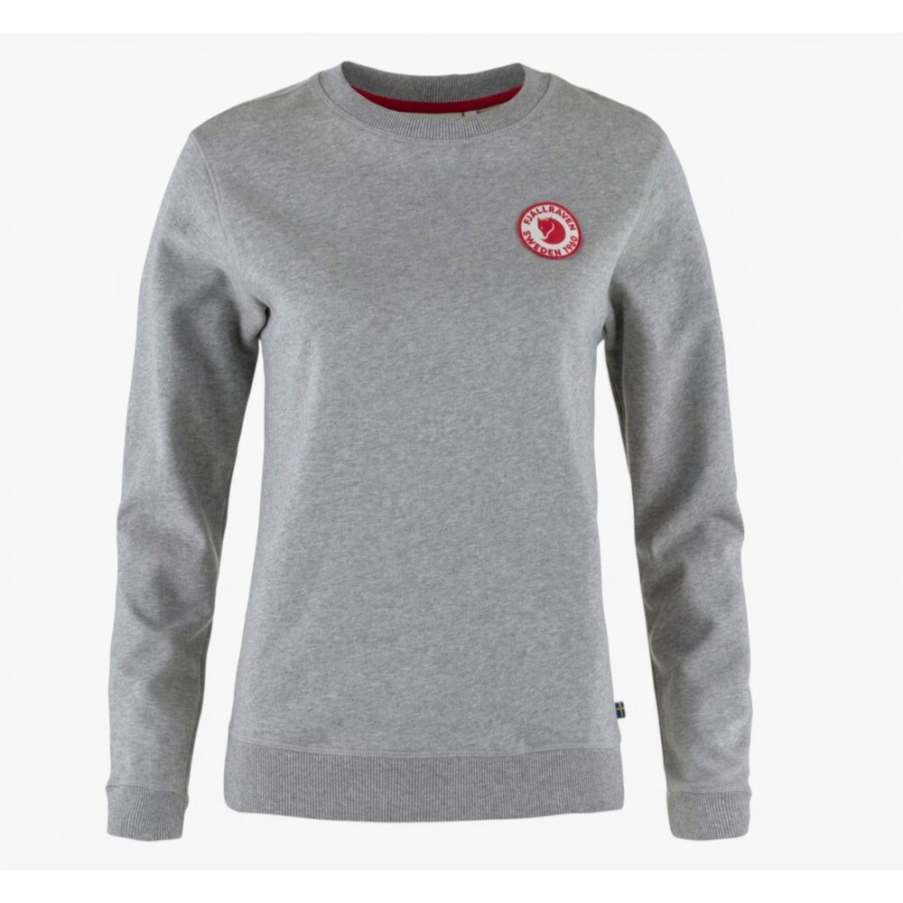 Fjällräven 1960 Logo Badge Sweater – Women’s Large – Gray Melange – NWT